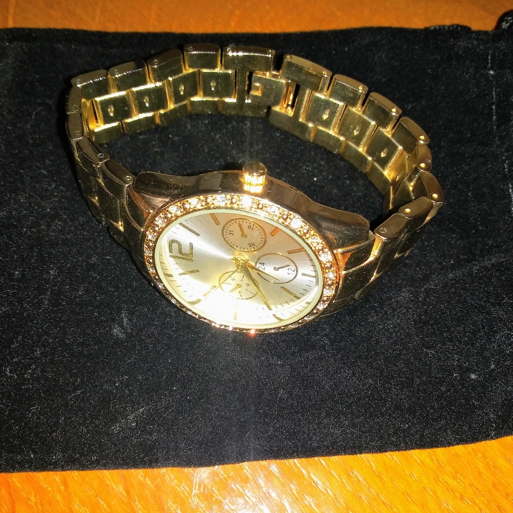Golden Watch Stackable Matching Bracelets - Picture 3 of 3